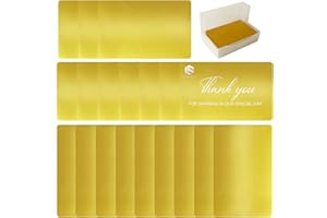 FONLAND Carte de Visite en Métal Blancs 100Pcs, Alliage d'Aluminium Gravée au Laser Vierge Cartes, Impressionnante Carte de Visite Vierge Gravée pour Bureau Cartes Cadeaux DIY, Or