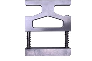 Jiayouy Spring-Loaded Piano Center Pins Removal/Extracting Tool Piano Tuning Tool Silver - 5.3"x 4.2"