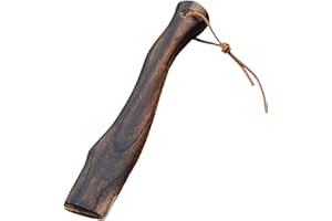OBELUNRP Hatchet Axe Handle, 13inch Wooden Hatchet Handle Replacement with Leather Hanging Strap, Axe Handle Replacement for Interface(4 * 1.3cm)