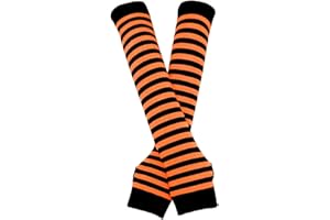 Bienvenu Scaldamuscoli Lunghi in Stile Punk / Gotico / Rock, Guanti senza Dita