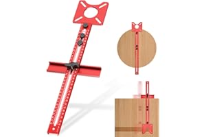 Peelanmall XYSQ-01 Aluminium Router Jig Support pour défonceuse, gabarit de fraisage, machine à graver, coupe-bordure manuelle, outil de travail du bois, dispositif d'armoire