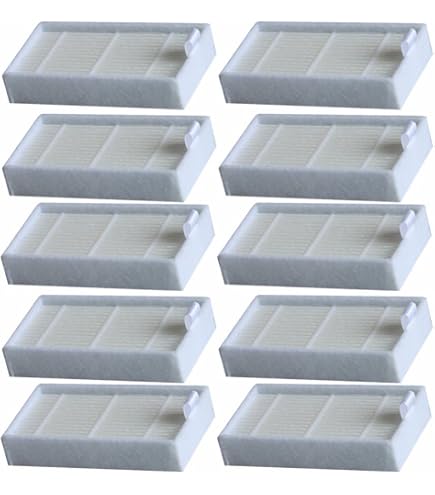 Kit Ricambio F/T Per Robot Aspirapolvere DEENKEE DK600: 4 Filtri, 8 Spazzole E Attrezzo Pulizia