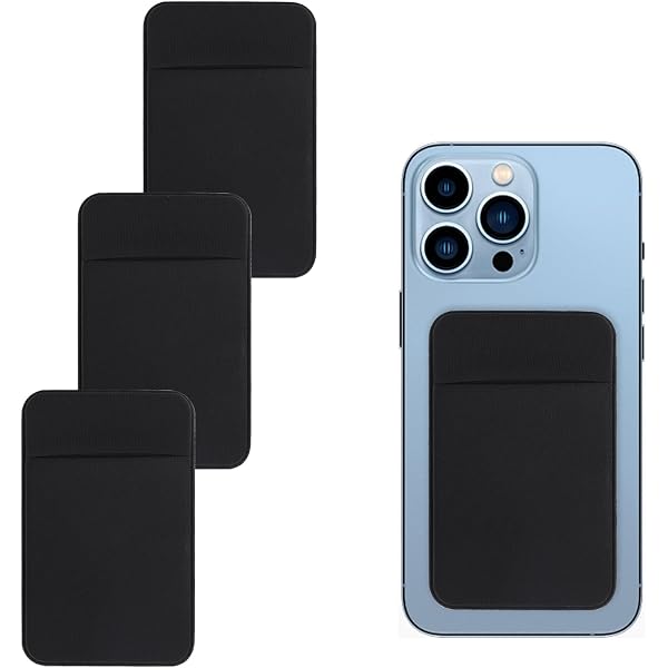 Portafoglio Adesivo Per Telefono - 4 Portacarte Stick On - Per Custodie