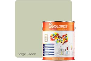 LANDLORDS PAINT Landlords Weather Shield Sage Green Smooth Masonry Paint | 1L in 30+ Colours | Storm Proof, Scrub Resistance | Weatherproof Technology Designed with Acrylic Resin for Ultimate Protection