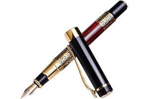 LILOVE Füllhalter Luxus Füllfederhalter Premium Füllfederhalter Hochwertiger aus Metall mit Edlem Klavierlack Feder A