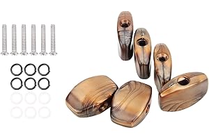AGATIGE Gitarren Stimmwirbel, 6 Stück Kunststoff Gitarren Stimmschlüssel Mechanik Knopf Akustikgitarren Ersatz Stimmgerät Kappe Mechaniken Einstellknöpfe Button Tuning Peg Griff für Folk Klassik E-Gitarren