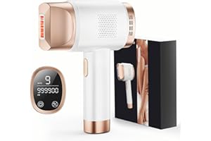 BLISSKY IPL Hair Removal Device, Laser Hair Removal Device 3-in-1 with 9 Energy Levels, 999,900 Flashes, 2 Control Modes, IPL Laser Hair Remover for Women Body Facial Bikini Line Arm Leg, White