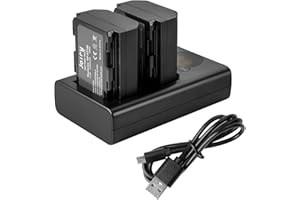 JOIRY 2 x NP-FZ100 zamiennik akumulatora i podwójnej ładowarki, kompatybilne z Sony A9 A9R A9S, Alpha9 9R 9S, do Sony a7iii A7RIII A7R3 Digital Camera