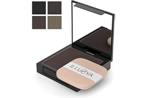 ILLUSYA ritocco per capelli, 12g XXL, Root cover up, coprire la ricrescita capelli, impermeabile, fatto in Italia - (castano medio)