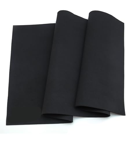 Neopren-Stoff 1 Mm – Wasserdicht, Schwarz, 15 X 45 Cm – Für Reparatur, Tauchen & Polsterung
