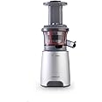 KENWOOD Slow Juicer Cold Press Juicer 150W Juice Extractor with Wide Feed Tube, Juice Jug, Pulp Container, Anti Drip, Extra Sieve, Cleaning Brush, Sorbet, Rinse Clean Function JMP601WH White/Grey