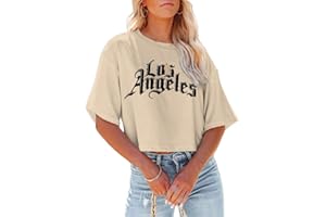 Tomwell T-Shirt Damen Crop Top Kurzarm Sportshirt Sexy Oberteil Bauchfrei Sommer Vintage Crop Tshirt mit Schmetterling Muster Lose Sweatshirt Rundhals Teenager Mädchen Bluse