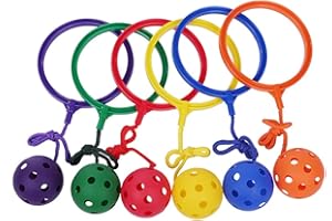 AVZYARDY Skip Ball Classical Skipping Toy Exercise Coordination Jump Playground Toy Ball Balance Hop Light Up Ankle Skip Ball Fun Or Birthday Party Favor