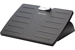 Fellowes Poggiapiedi con Microban Office Suites, Regolabile in Altezza, Poggia Piedi Ergonomico per Casa e Ufficio, Con Piatt