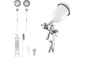 BenBow Lackierpistole Set PK60 HVLP 1,4 mm 1,8 mm Düse + 600 ml Lackbehälter – ideal für Autolackierung Industrielacke Heimwerker – hochwertige Sprühqualität – Druckluft-Spritzpistole