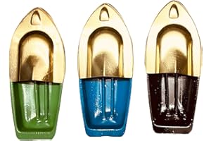 KRIWIN Metal Tin Hand Painted Fun Steam Powered Toy Boat Nav Pop Put Putt Candle Powered Fuel Flame with Dropper and Candle, Pack of 3, Multicolor