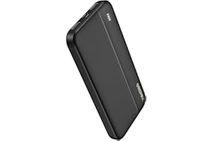 GREPRO Power Bank 10000mAh, Portable Charger Powerbank with Type-C + Micro 2 Input and 2 USB + 1 Type-C Output Ports for Smartphones, Tablets and More