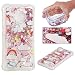 Produktbild Motorola Moto E4 Hülle, Coqin® Motorola Moto E4 Handyhülle Transparent Glitzer Flüssig Liquid Schutzhülle Stoßfest Weich Silikon TPU Bumper Handytasche Stylisch Case Cover für Motorola Moto E4 Durchsichtige Crystal Clear Tasche Schale, Einhorn