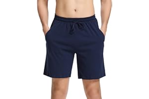 Aseniza Pantalones Cortos Hombre 100% Algodon Pantalon Corto Pijama Hombre Elástico Verano a Cuadros Pantalon Corto Casa Hombre Pack 1&2