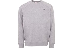 Kappa VAUKE Unisex Sweatshirt I Pullover Herren aus Baumwolle I Basic für Sport und Freizeit I Sweater für Frauen & Männer in den Farben blau, grau, schwarz I Pulli in den Größen S, M, L, XL & XXL