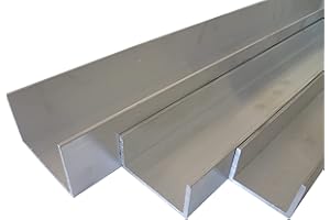 B&T Metall Profilé en U en aluminium - 35 x 35 x 3 mm - Alliage AlMgSi0,5 F22 - Soudable - Anodisable - Longueur : environ 1,5 m. (1500 mm +0/- 3 mm).