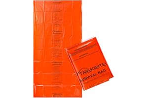 Trekrite Emergency Survival Bivi/Bivvy Bag – Waterproof High Visibility Orange Re-usable Equipment