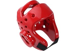 INOOMP Casque pour Enfants Adulte Casque Rouge Eva Casque pour Le Kickboxing Enfants Casque De Protection Children Sparring Headgear Équipement De Protection Head Guard Sports Equipment