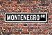 Produktbild Montenegro Geschenk Schild Montenegro Native Urlaub Momento Street Art Wall Decor Aluminium Metall Schild 45 x 10 cm