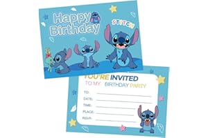 APDDHJ Invitation Card Kids Party Invites 24Pcs Boys Girls Birthday Invitation Cards Birthday Card Kids Cartoon Party Invitations Party Cards Birthday Cards Party Celebrations Cards