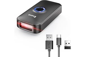 Eyoyo Mini Barcode Scanner Bluetooth 2D 3 en 1 USB Wired/2.4G Wireless/Bluetooth Bar Code Reader Portable 1D QR Image Scanner PDF417 Data Matrix Code pour iPad, iOS, Android, tablettes ou Ordinateur