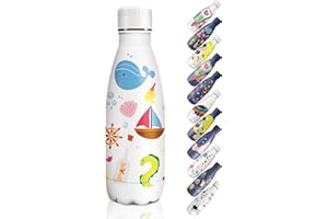 HoneyHolly Borraccia Termica, 18/8 Acciaio Inox Bottiglia Termica - 350ML/500ML/750/1000ML - Senza BPA Borraccia Palestra, Isolato Sottovuoto, Antigoccia, Bottiglia Acqua Termos per Bambini, Scuola