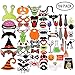 Produktbild Leegoal Halloween Horror Lab Maske Foto Booth Requisiten DIY Kit 59pcs Funny Photo Photography Perfect for Gatherings of Friends and Family and for Halloween Celebration Party