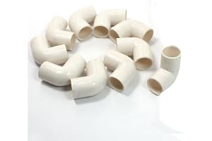 Sourcingmap 10 st 16 mm inre diameter 90 graders armbåge PVC-röranslutningar