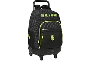 Safta Articulo, Mochila Gde. C/Ruedas Compact Ext.Simple Real Madrid 3ª Equipacion 22/23 Unisex niños, Multicolor, M