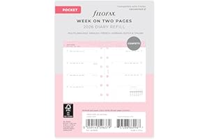 Filofax Pocket Confetti tydzień do wyświetlenia 2026 pamiętnik 26-68291