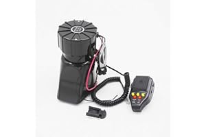 YIYIDA Car recording siren speaker 100W 130DB car siren vehicle horn with Mic PA speaker system emergency sound amplifier alarm trumpet recording function for any12V vehicle lorry truck boat car etc.