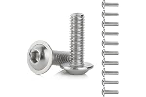 OXTXO M5 x 20 mm Motorrad Verkleidungsschrauben, Edelstahl 304 Schrauben mit geflanschtem Halbrundkopf, Windschild Befestigungsbolzen, Universal-Karosseriebefestigungen für Ersatzteile