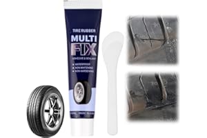 Flintronic Colla per Riparazione Pneumatici, Mastice per Riparazione Pneumatici, Sigillante Pneumatici Auto, Riparazione Rapida di Crepe e Buchi nei Pneumatici per Auto, per Bici/Moto/Auto-50ml