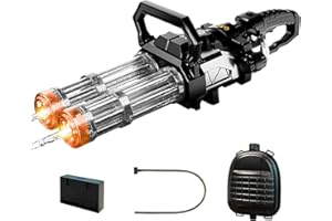 SKIRFY Pistola ad acqua elettrica con luci, poligono di tiro da 12 metri, divertimento estivo in acqua per cortili