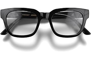 LONDON MOLE® Tricky lunettes de lecture | Lecteurs froids de forme carrée/rectangulaire/trapézoïdale | Homme femme unisexe | Charnières à ressort