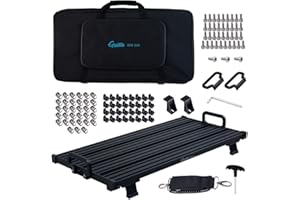 GUITTO Gitarren Pedalboard – Fixture Blocks Fixture Blocks Fixed Effects Pedalboard Aluminiumlegierung ohne Klettverschluss GPB-03