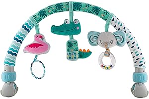 CATERBEE Juguete de Asiento de Coche de bebé con chirrido para niño o niña, Juguetes de Peluche en Espiral de Actividad para Cochecito y Viaje (Sirena) (Animal)