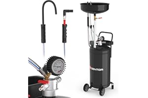 ‎GENTOR GENTOR Ölauffangbehälter 80L mit 5X Absaugsonden – Auffangwanne für Ölwechsel bei Auto, Motorrad & Kfz – Mobile Ölauffangwanne für Werkstatt & Garage