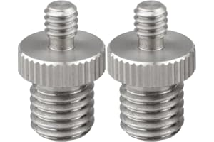 CAMVATE 1/4" Stecker bis M12 Stecker Doppel Schraube Adapter für DSLR Rig (2 Stück)