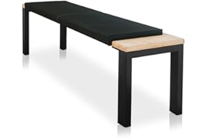 ‎LYCCE Lycce XXL Klemmkissen Kissen für Sitzbank Kunstleder schwarz 150cm x 38cm