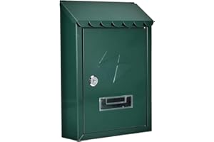 Kippen 10006BG - Cassetta Postale Modello "IRON" di Colore Verde. Dimensioni: 300x210x70mm.