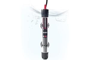 LUNEKUCK Chauffage Aquarium 50W pour 30-60L Chauffage pour Aquarium avec réglage 20–34°C