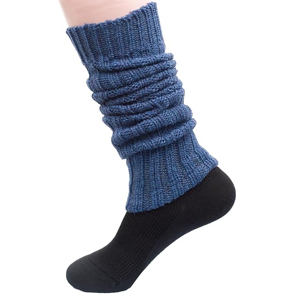 GURU SHOP Warme beenwarmers, wollen manchetten met stippen, gebreide