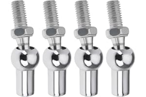 YINETTECH 4 Piezas de Rótula Axial M8x1,25 DIN 71802 Adecuada para Elevación Retención Equilibrio Y Soporte en Diversas Aplicaciones (diámetro de La Bola 13 Mm)