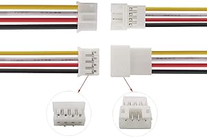VUNIVERSUM 5X Paare 10 Stück Micro JST PH 2.0 4PIN Rastermaß 2mm Steckverbinder Stecker Male Buchse Female mit je 10cm Kabel Verlängerung Lipo Akku Komputer Elektronik PC DIY Modellbau